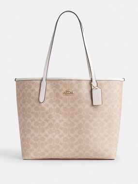 Coach Outlet City Tote Bag In Signature Canvas